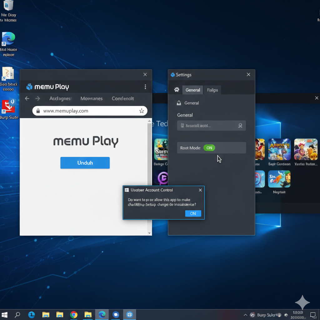 Setup Environment Android untuk Mobile Pentest: Emulator, ADB, dan Burp Suite (Step-by-Step)